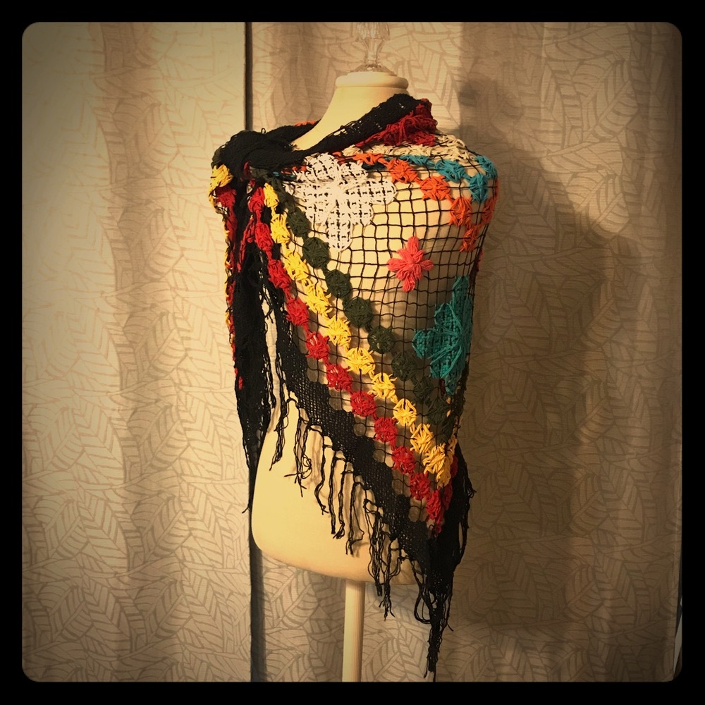 Large Lucky scarf/ cover up / wrap